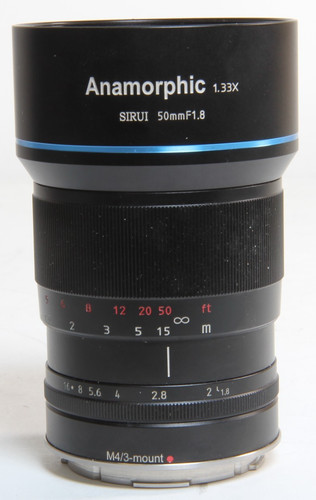 Sirui 50mm 8 anamorphic - 50mm, f/1.8
